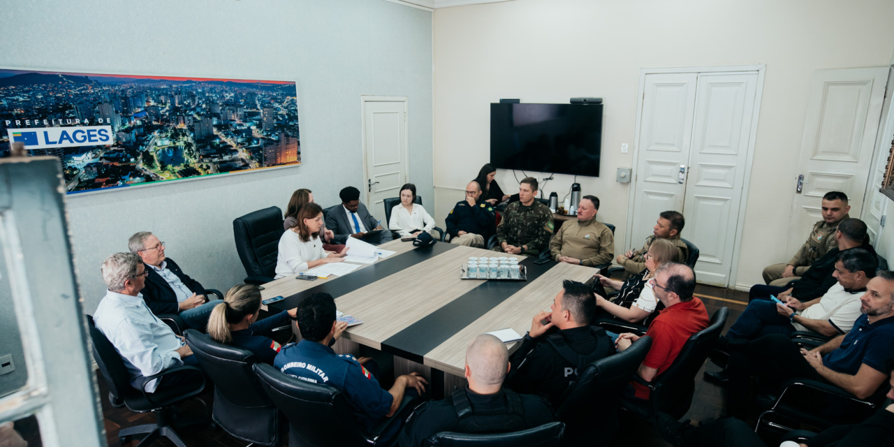 Prefeitura de Lages realiza primeira reunião do Conselho Municipal de Segurança Pública
