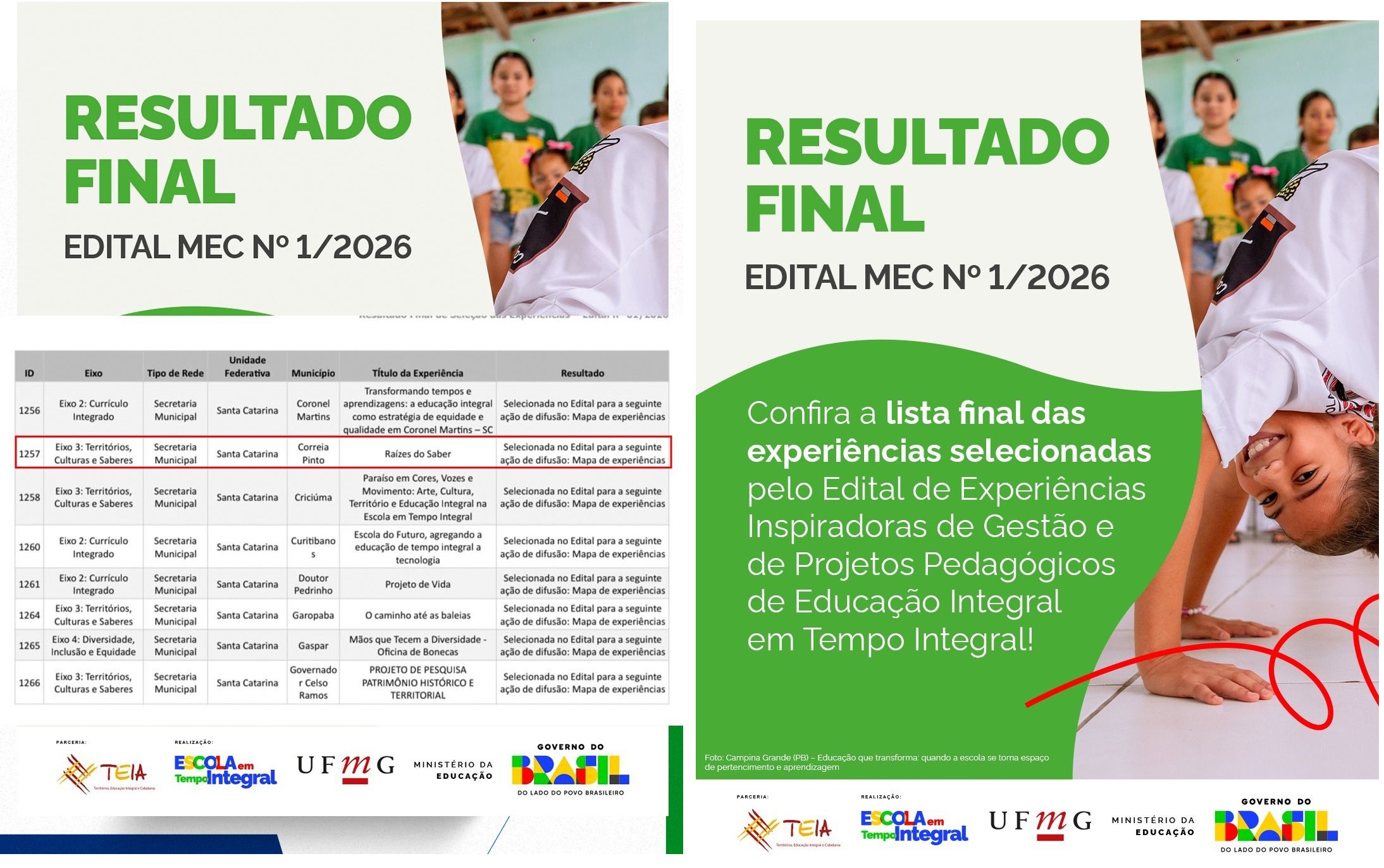Educação em Tempo Integral: projeto de Correia Pinto ganha destaque nacional